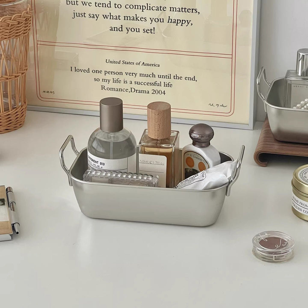 Minimalist Stainless Steel Storage Basket