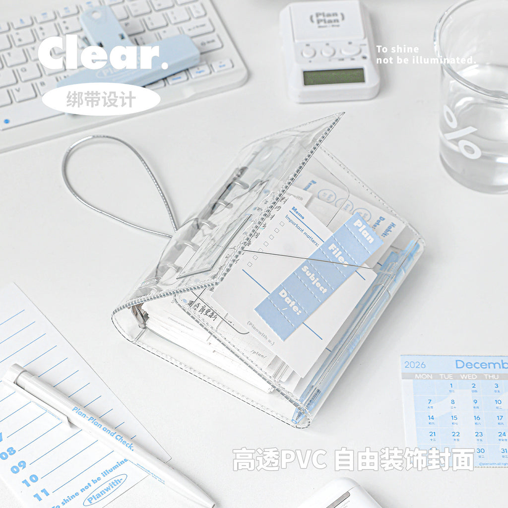A7 Transparent Refillable Binder Notebook