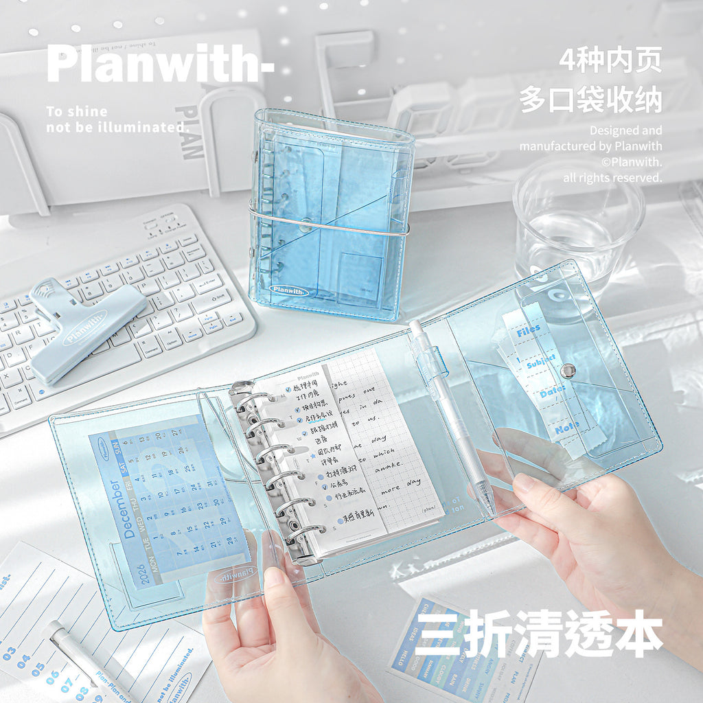 A7 Transparent Refillable Binder Notebook